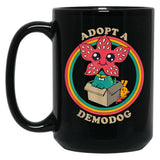 Adopt A Demodog Black Coffee Mug, Gift Coffee Mug