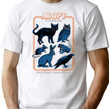 Adopt A Familiar T-Shirt for Men & Women, T-Shirts Graphic Tee - White