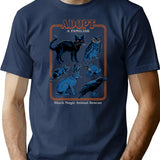 Adopt A Familiar T-Shirt for Men & Women, T-Shirts Graphic Tee - Navy