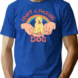 Adopt A Fcking Dog T-Shirt for Men & Women, T-Shirts Graphic Tee - Blue