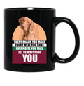 Adorable Hungarian Vizsla Dog Funny Saying Black Coffee Mug, Gift Coffee Mug - Black