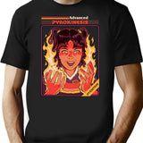 Advanced Pyrokinesis T-Shirt for Men & Women, T-Shirts Graphic Tee - Black