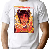 Advanced Pyrokinesis T-Shirt for Men & Women, T-Shirts Graphic Tee - White