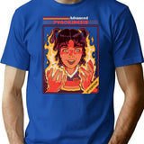 Advanced Pyrokinesis T-Shirt for Men & Women, T-Shirts Graphic Tee - Blue
