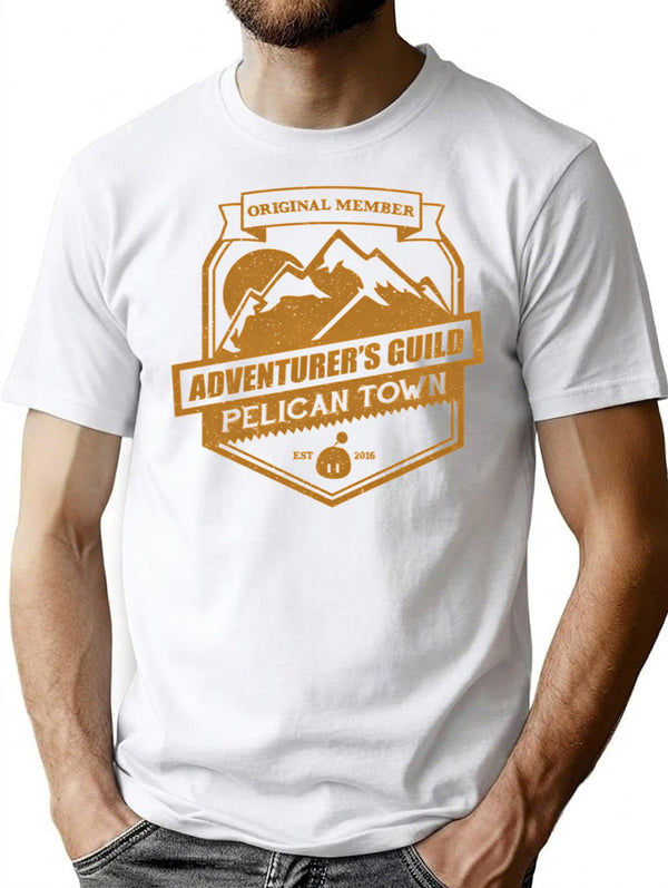 Adventurer'S Guild Classic T Shirt T-Shirt for Men & Women, T-Shirts Graphic Tee - White