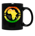 Africa Black History Juneteenth June 19 Vintage Black Coffee Mug - Black