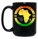 Africa Black History Juneteenth June 19 Vintage Black Coffee Mug