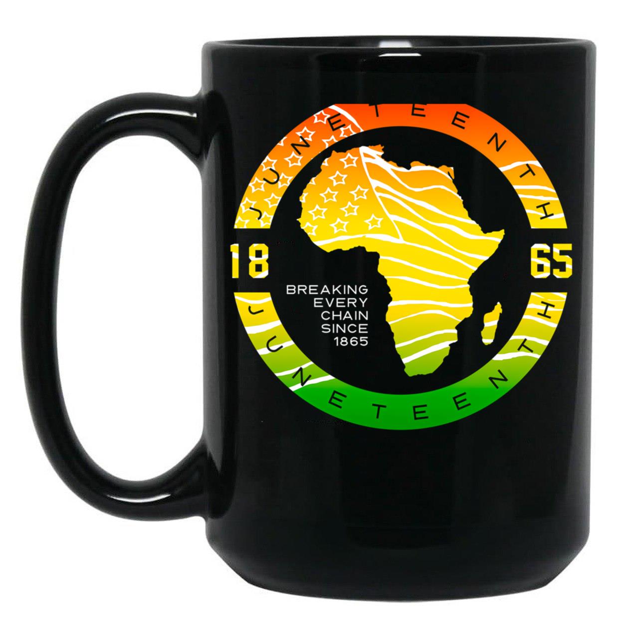 Africa Black History Juneteenth June 19 Vintage Black Coffee Mug