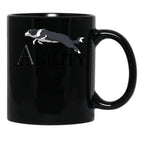Agility - Jumping Border Collie Black Coffee Mug, Gift Coffee Mug - Black