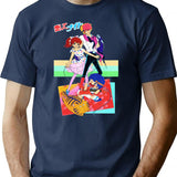 Ai Shite Night T-Shirt for Men & Women, T-Shirts Graphic Tee - Navy