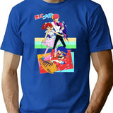 Ai Shite Night T-Shirt for Men & Women, T-Shirts Graphic Tee - Blue
