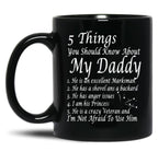 Ain T No Veteran Daddy Black Coffee Mug