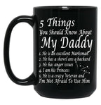 Ain T No Veteran Daddy Black Coffee Mug