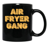 Air Fryer Gang Black Coffee Mug, Gift Coffee Mug - Black