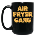 Air Fryer Gang Black Coffee Mug, Gift Coffee Mug