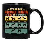Airedale Terrier Funny Guide To Traning Black Coffee Mug, Gift Coffee Mug - Black
