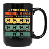 Airedale Terrier Funny Guide To Traning Black Coffee Mug, Gift Coffee Mug