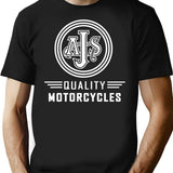 Ajs Motorcycles T-Shirt for Men & Women, T-Shirts Graphic Tee - Black