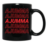 Ajumma () - Korean Married Or Old Woman Black Coffee Mug, Gift Coffee Mug - Black