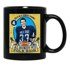 Al Bundy Football Trading Card Black Coffee Mug, Gift Coffee Mug - Black