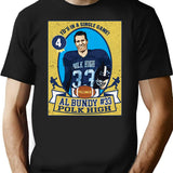 Al Bundy Football Trading Card Premium Heavyweight Cotton T-Shirt - Black