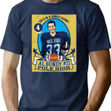 Al Bundy Football Trading Card Premium Heavyweight Cotton T-Shirt - Navy