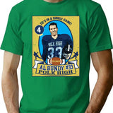 Al Bundy Football Trading Card Premium Heavyweight Cotton T-Shirt - Green