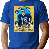 Al Bundy Football Trading Card Premium Heavyweight Cotton T-Shirt - Blue