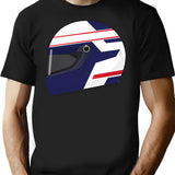 Alain Prost Helmet T-Shirt for Men & Women, T-Shirts Graphic Tee - Black