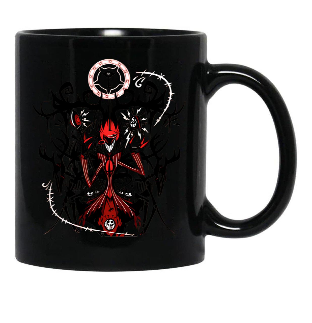 Alastor Hazbin Hotel Black Coffee Mug, Gift Coffee Mug - Black