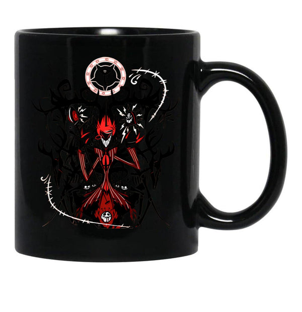 Alastor Hazbin Hotel Black Coffee Mug, Gift Coffee Mug - Black