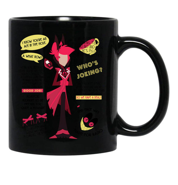 Alastor Minimalist Quotes Black Coffee Mug, Gift Coffee Mug - Black