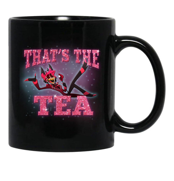 Alastor - That'S The Tea - Hazbin Hotel Black Coffee Mug, Gift Coffee Mug - Black