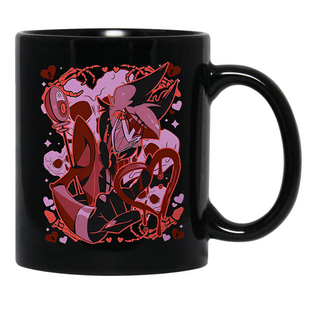 Alastor Valentines Day - Hazbin Hotel Essential Black Coffee Mug, Gift Coffee Mug - Black