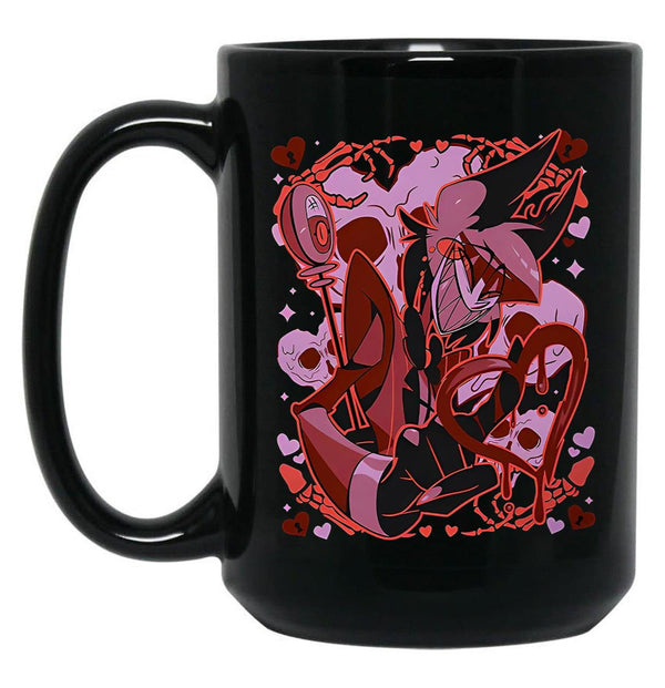 Alastor Valentines Day - Hazbin Hotel Essential Black Coffee Mug, Gift Coffee Mug - Black