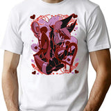 Alastor Valentines Day - Hazbin Hotel Essential Premium Heavyweight Cotton T-Shirt - White
