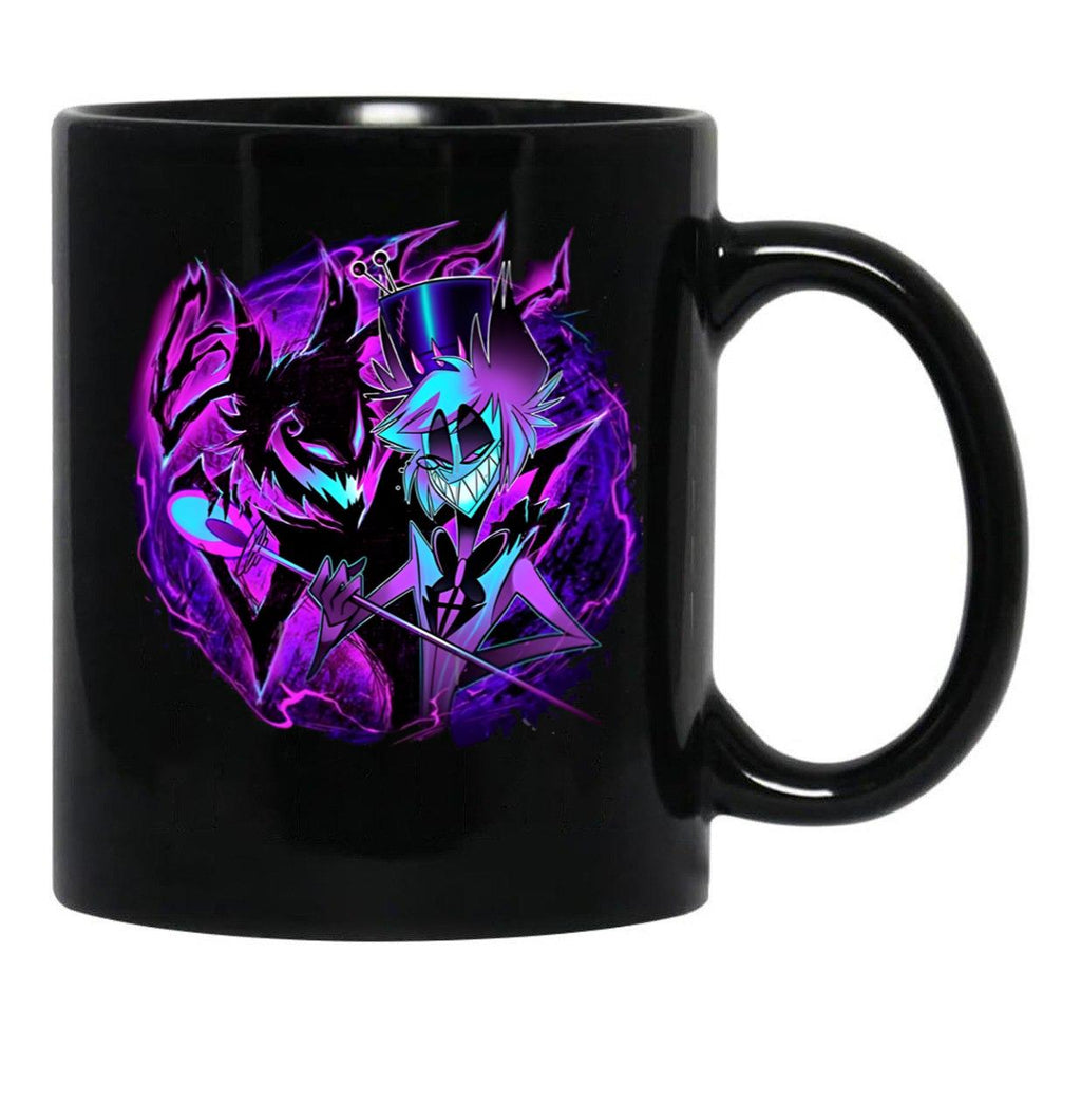 Alastor and His Shadow - Hazbin Hotel Essential Black Coffee Mug, Gift Coffee Mug - Black