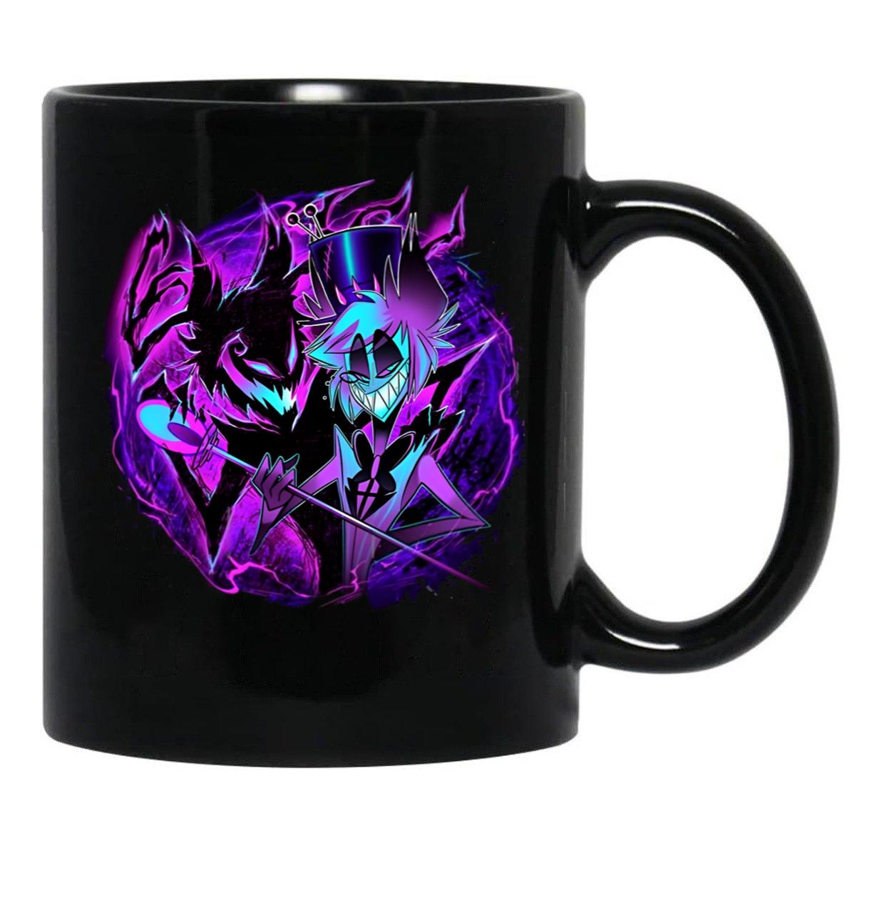 Alastor and His Shadow - Hazbin Hotel Essential Black Coffee Mug, Gift Coffee Mug - Black