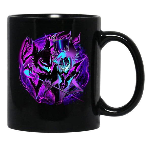 Alastor and His Shadow - Hazbin Hotel Essential Black Coffee Mug, Gift Coffee Mug - Black