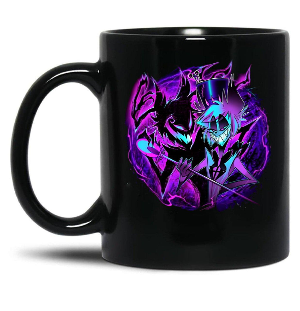 Alastor and His Shadow - Hazbin Hotel Essential Black Coffee Mug, Gift Coffee Mug