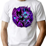 Alastor and His Shadow - Hazbin Hotel Essential  Premium Heavyweight Cotton T-Shirt - White