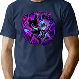Alastor and His Shadow - Hazbin Hotel Essential  Premium Heavyweight Cotton T-Shirt - Navy