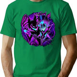Alastor and His Shadow - Hazbin Hotel Essential  Premium Heavyweight Cotton T-Shirt - Green