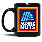 Aldeez Nuts Black Coffee Mug, Gift Coffee Mug - Black