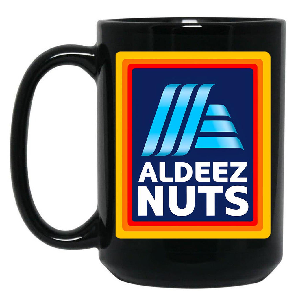 Aldeez Nuts Black Coffee Mug, Gift Coffee Mug
