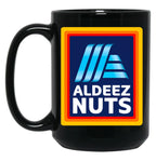 Aldeez Nuts Black Coffee Mug, Gift Coffee Mug