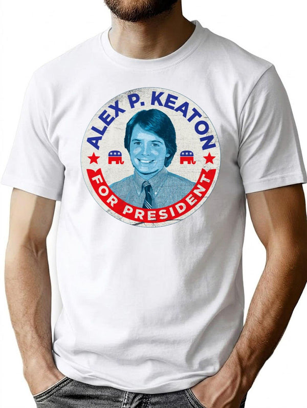 Alex P. Keaton for President Premium Heavyweight Cotton T-Shirt - White