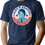 Alex P. Keaton for President Premium Heavyweight Cotton T-Shirt - Navy
