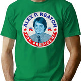 Alex P. Keaton for President Premium Heavyweight Cotton T-Shirt - Green