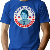 Alex P. Keaton for President Premium Heavyweight Cotton T-Shirt - Blue